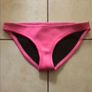 Pink neoprene swim bottom